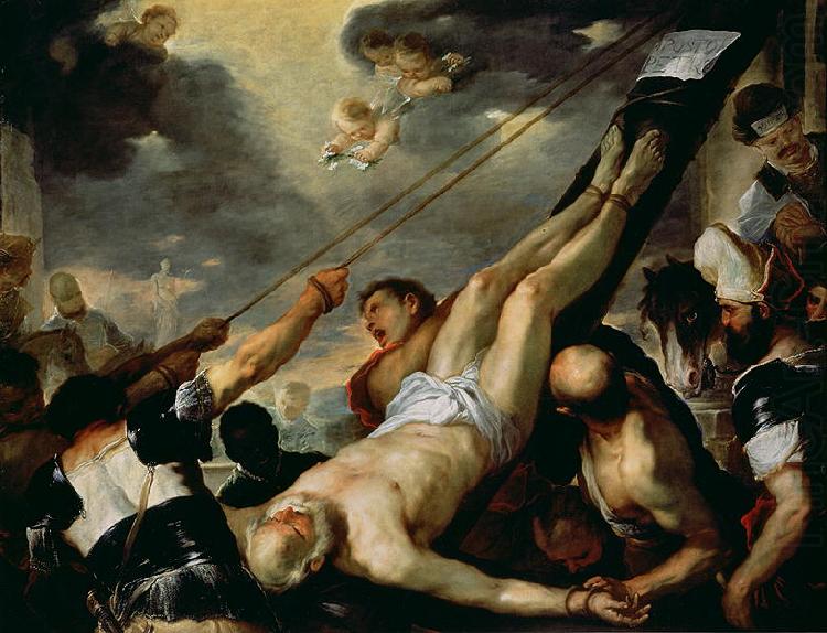 Luca Giordano Crucifixion of St Peter china oil painting image